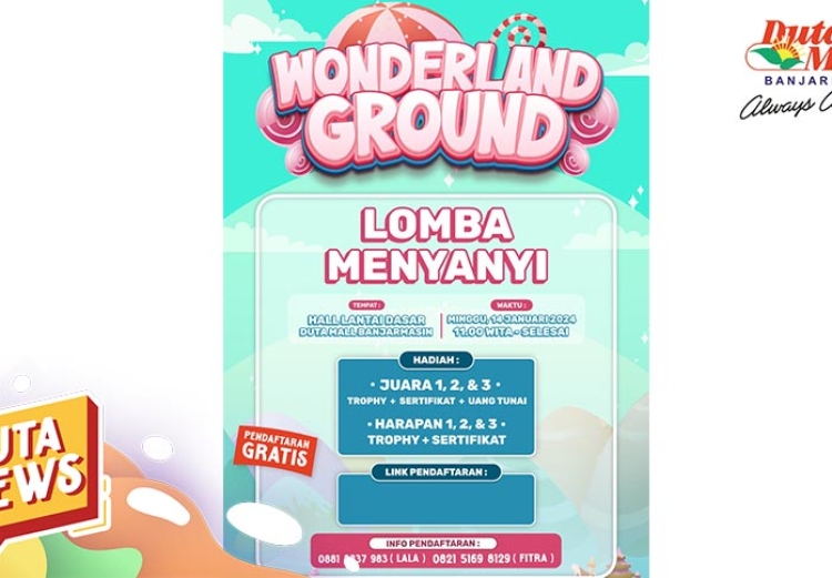  Ikuti Lomba Menyanyi di Wonderland Ground Duta Mall Banjarmasin